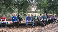 lunch break with Bracknell Conservation Volunteers